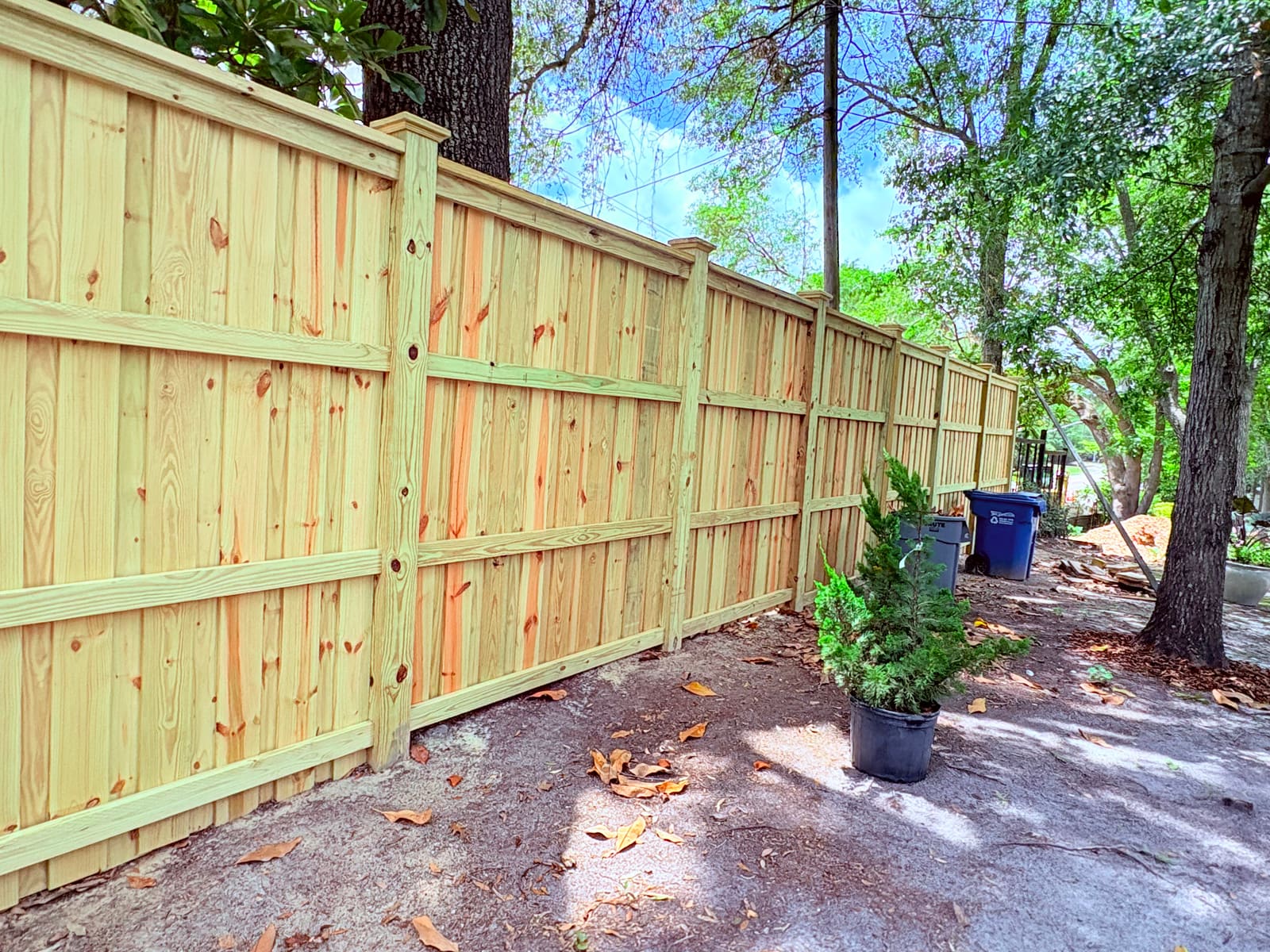 Fence installation by Flytrap Fence Company in Hampstead, NC
