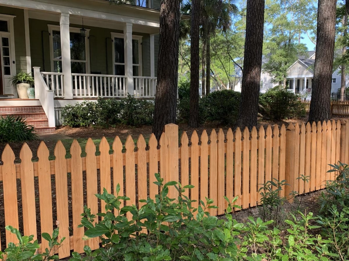 Cedar Picket Fence