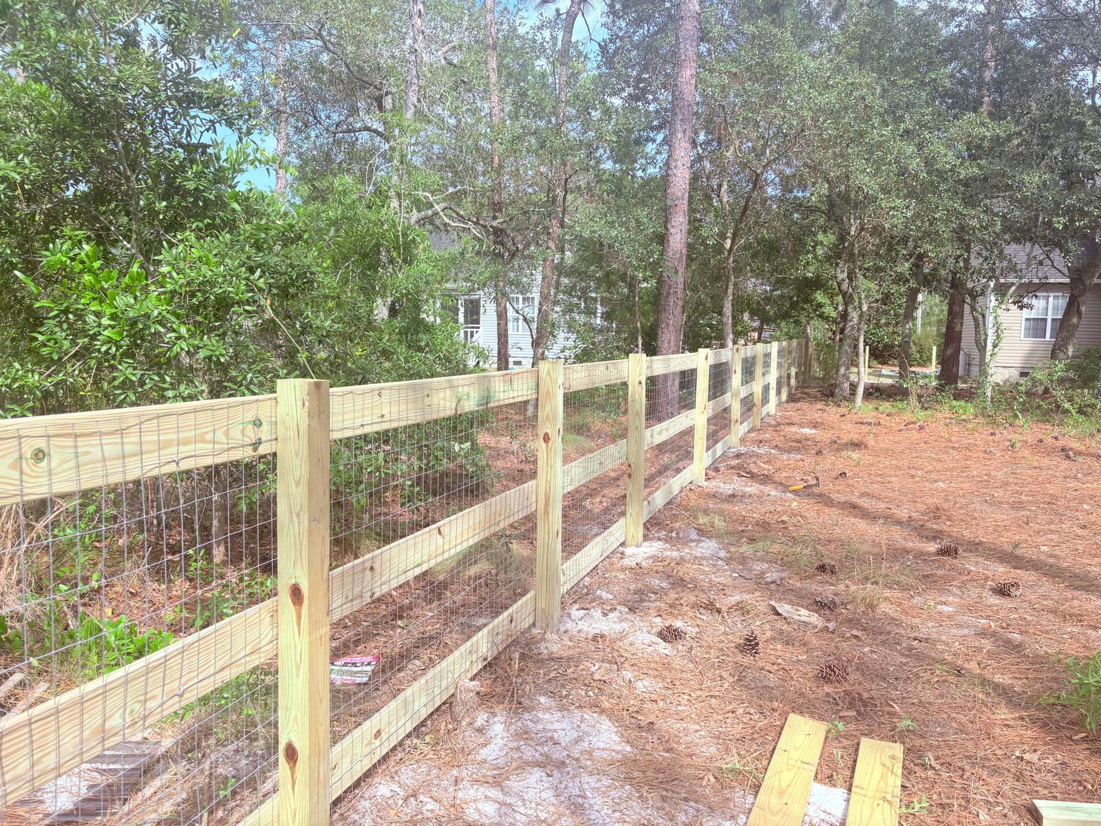 Three-Rail Ranch Fence